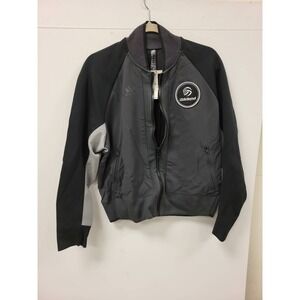 Adidas‎ USA Volleyball Jacket Womens Size L Black Gray Full Zip Coat
